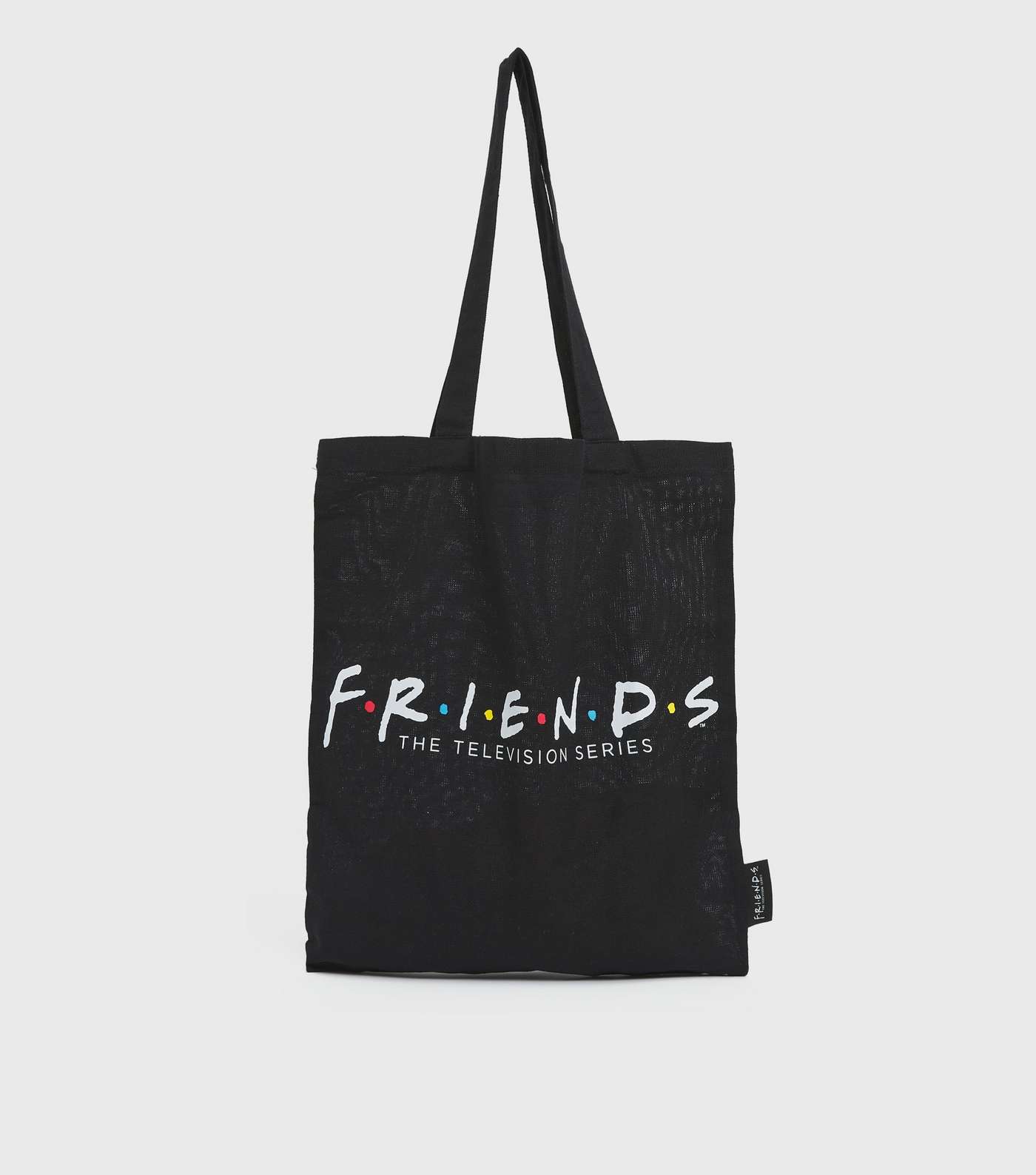 Black Logo Friends Canvas Tote Bag