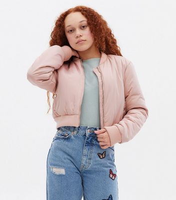 new look pink bomber jacket