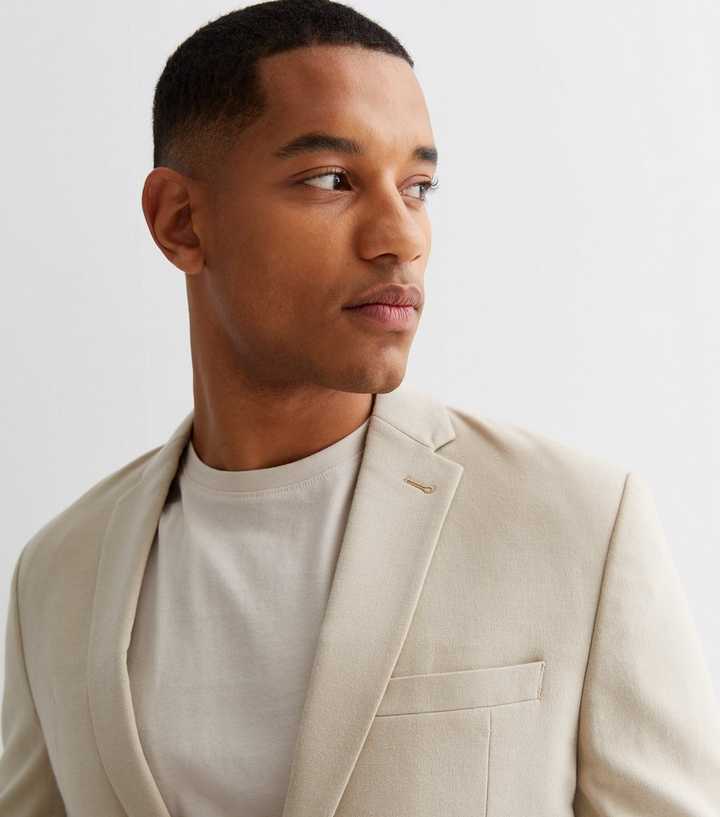 Grey Marl Skinny Fit Suit Jacket