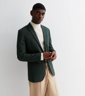 Men's green suit jacket hotsell