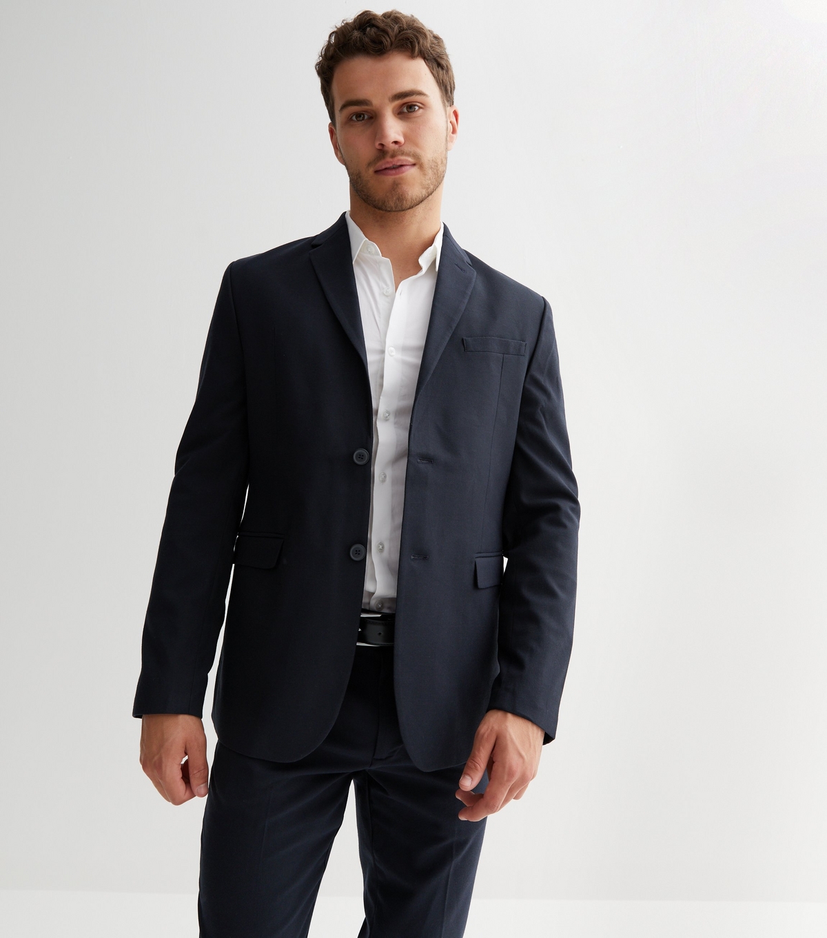 Men's Navy Skinny Fit Suit Jacket New Look