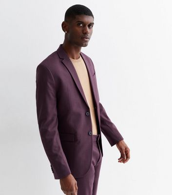 Plum suit outlet jacket