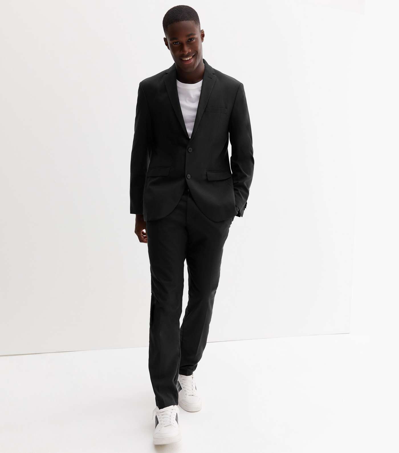 Black Slim Suit Jacket Image 2