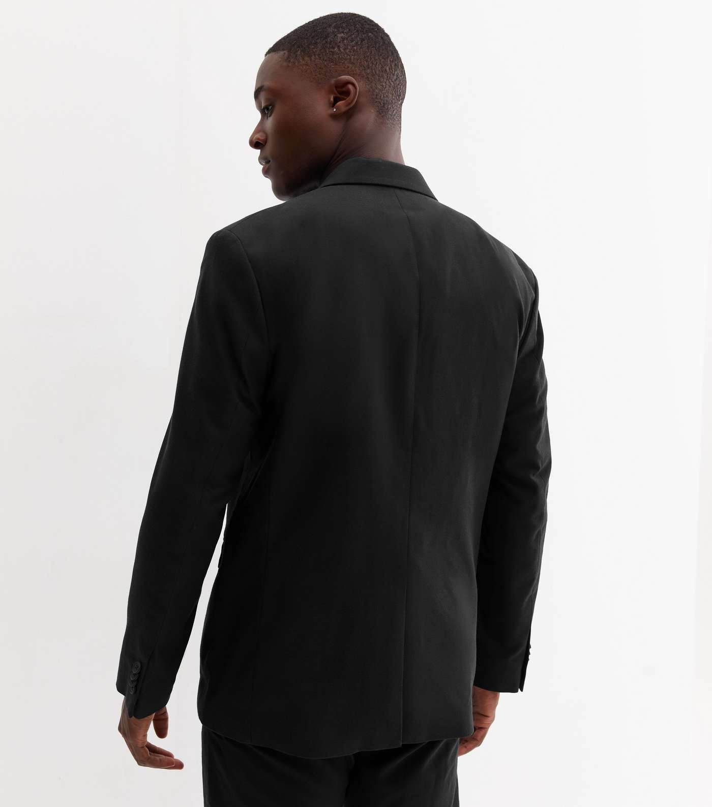 Black Slim Suit Jacket Image 4