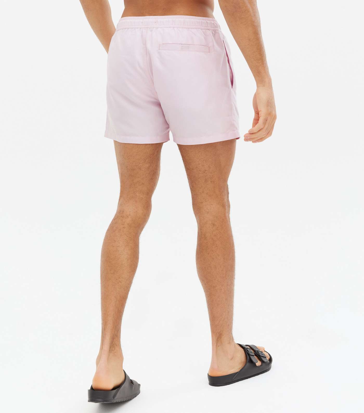Pink Regular Length Swim Shorts Image 4