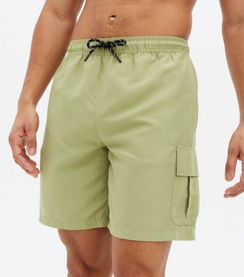 Long Length Cargo Swim Shorts 