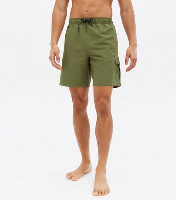 longer length khaki shorts