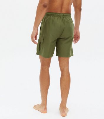 longer length khaki shorts