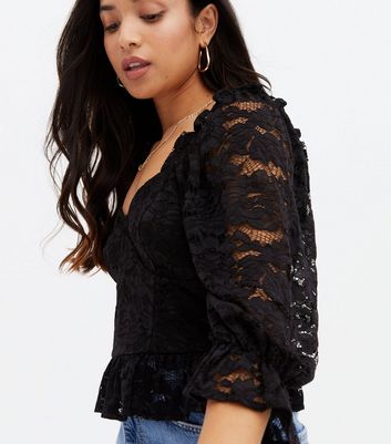 black lace sleeves