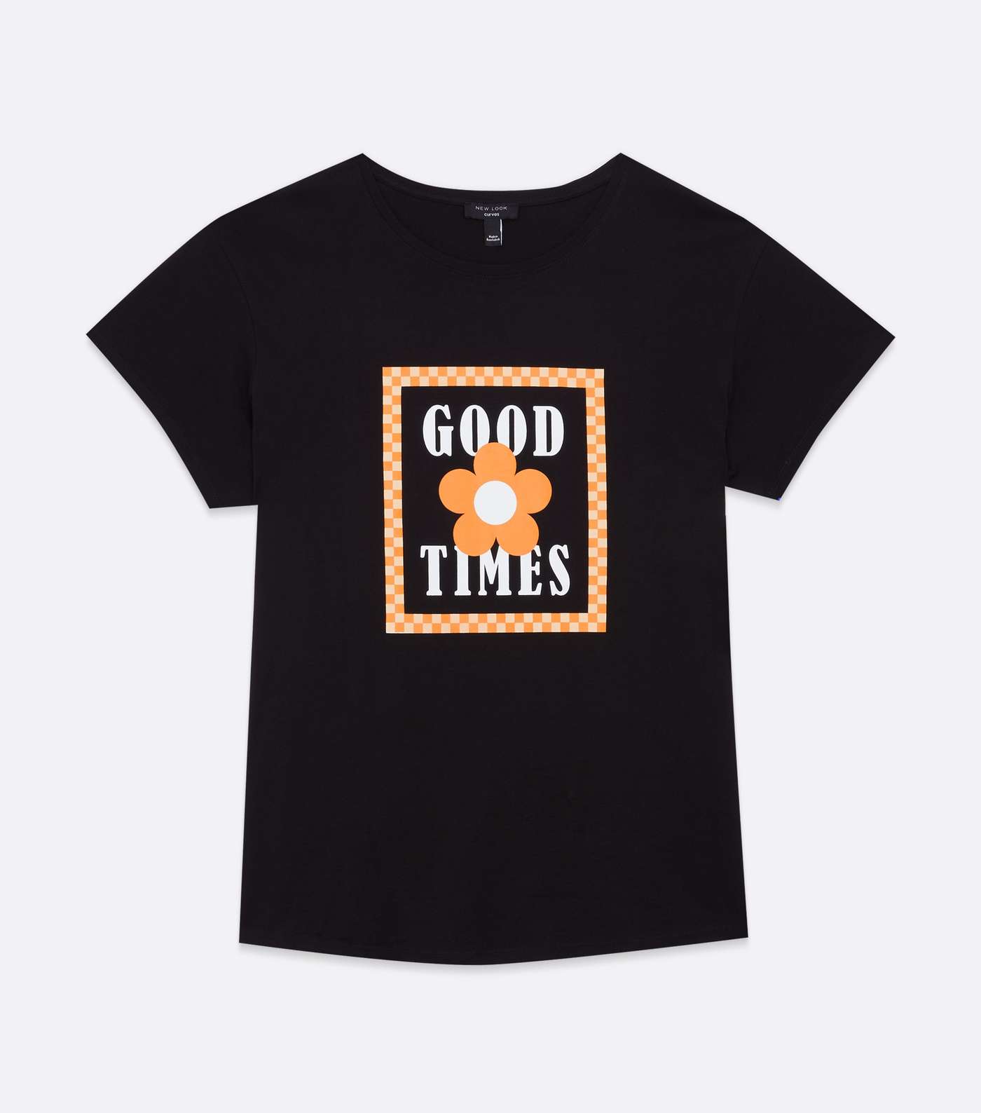 Curves Black Floral Good Times Box Logo T-Shirt Image 5