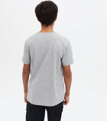 Boys Grey Marl MCMX Logo T-Shirt | New Look