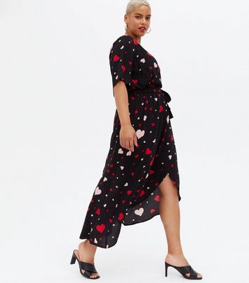 new look heart dress
