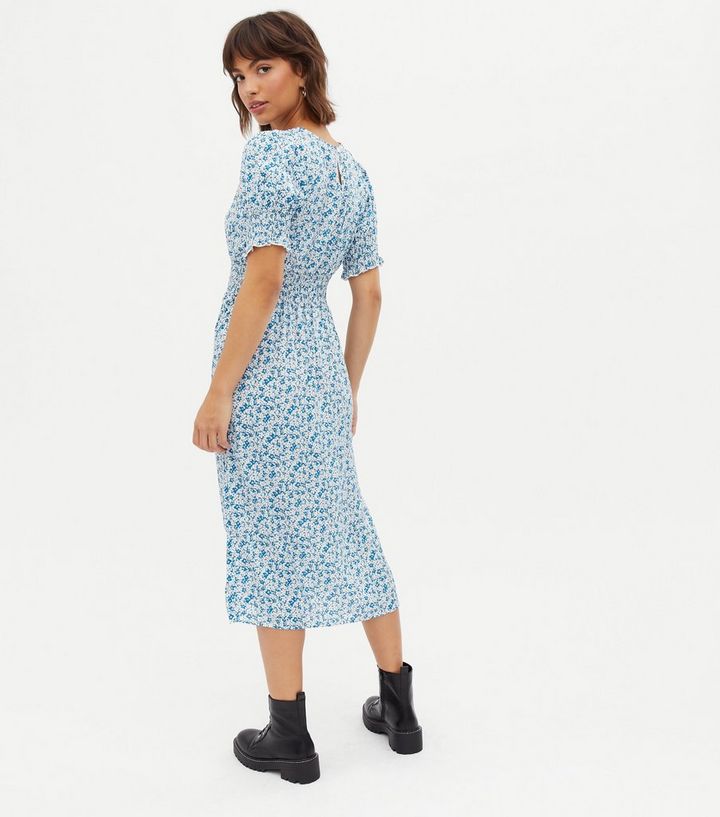 blue floral midi dress miss selfridge