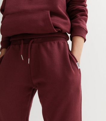 Children's burgundy cheap jogging bottoms