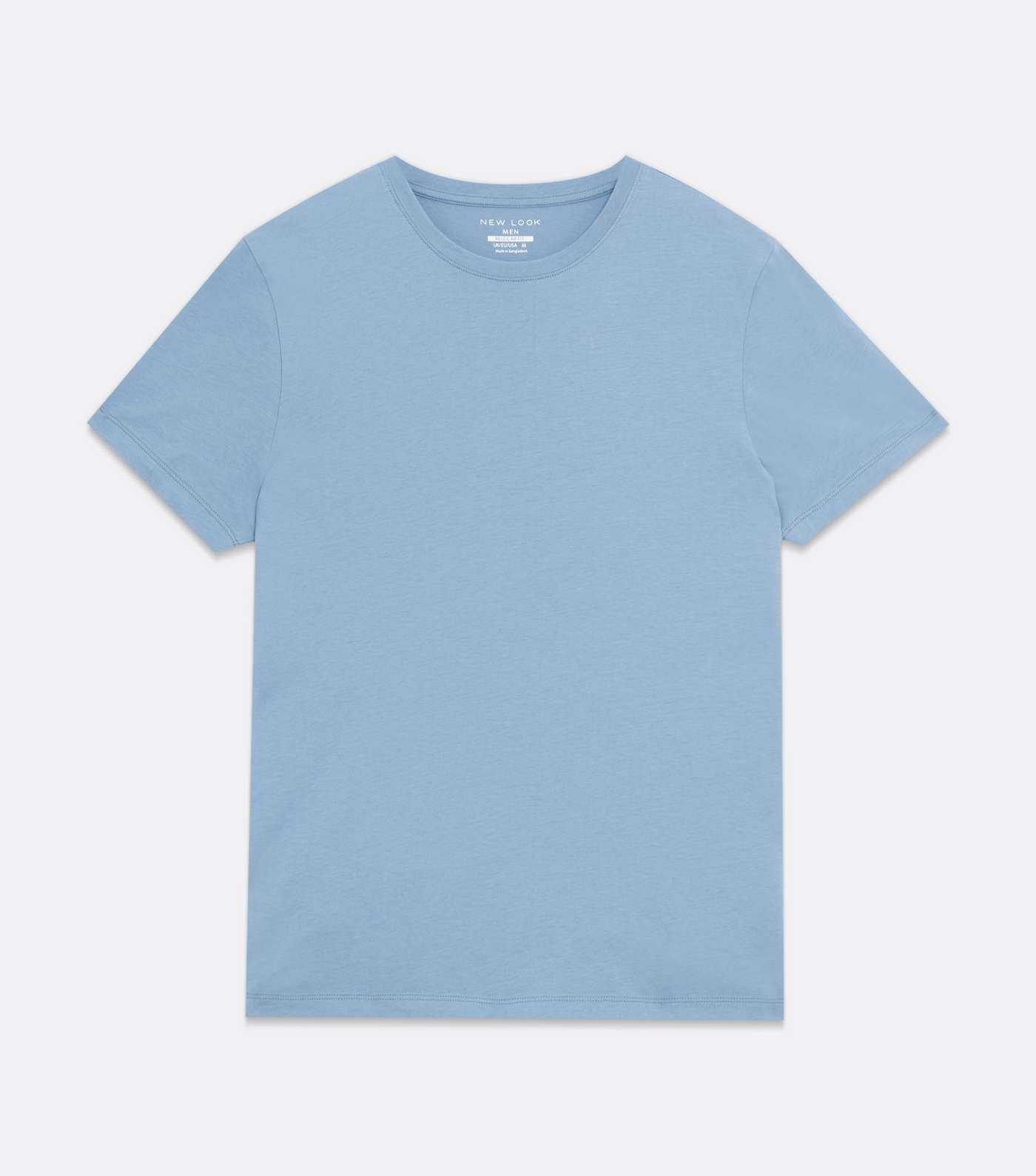 Blue Short Sleeve Crew Neck T-Shirt Image 5