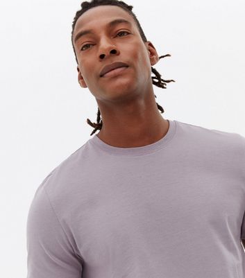 Purple Short Sleeve Crew Neck T-Shirt 