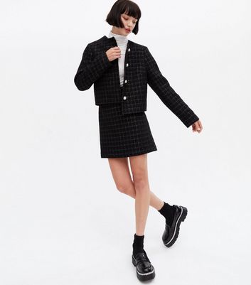 boucle jacket new look