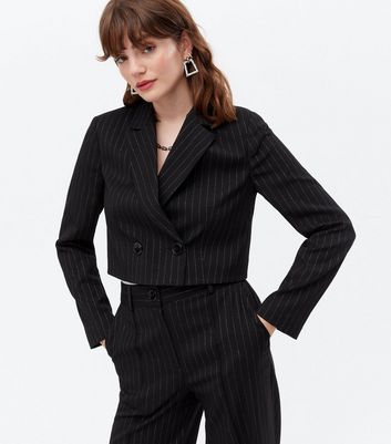New Look Womens Pinstripe Suit Jacket 