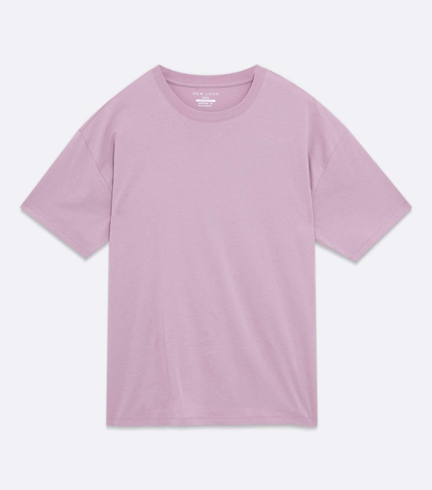Lilac Short Sleeve Crew Oversized T-Shirt Image 5