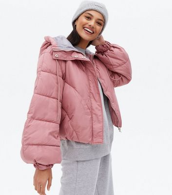 decjuba puffer jacket pink