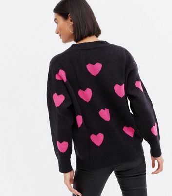 Black jumper with discount hearts