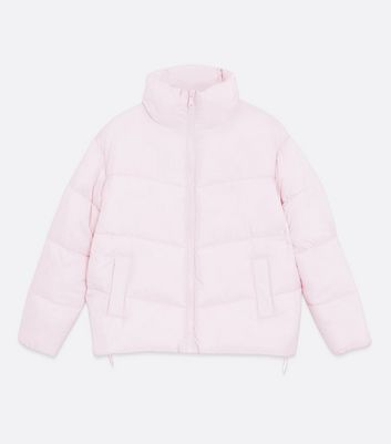 pink puff jacket