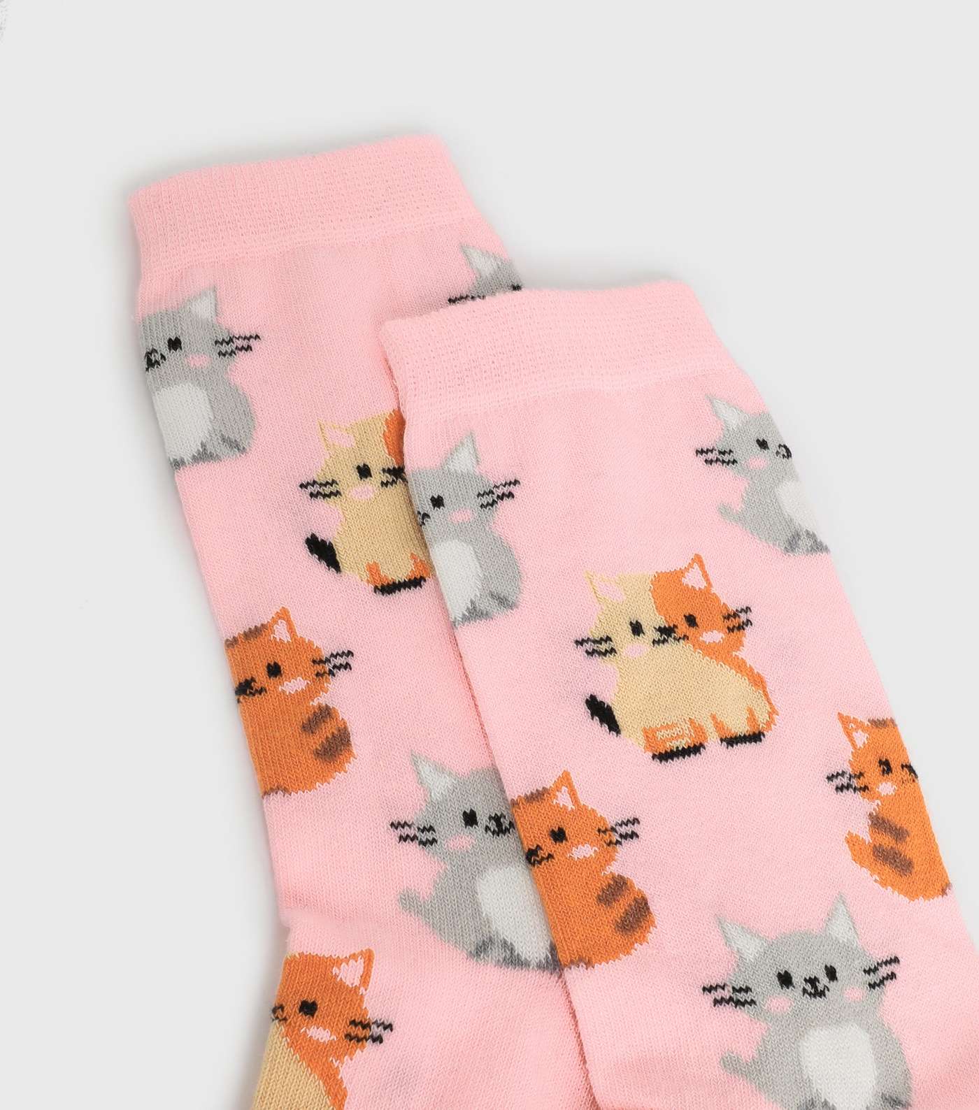 Pink Cat Socks Image 2