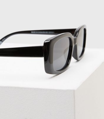 Slim Techno Shield Rectangle Sunglasses – Jewel Cult