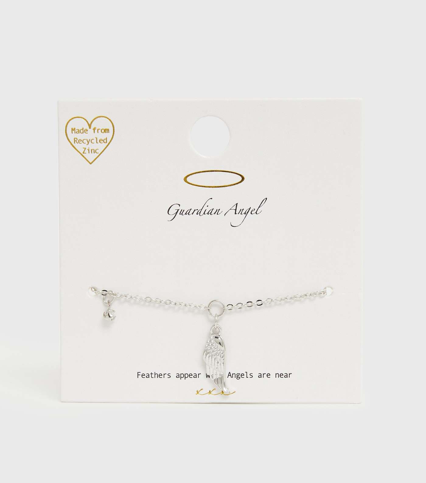 Silver Guardian Angel Bracelet