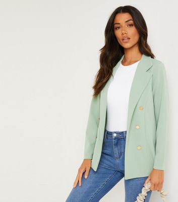 pastel green blazer