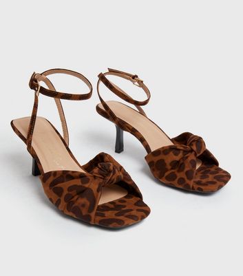 Leopard print heels wide on sale fit