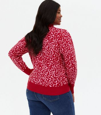 red black leopard print top