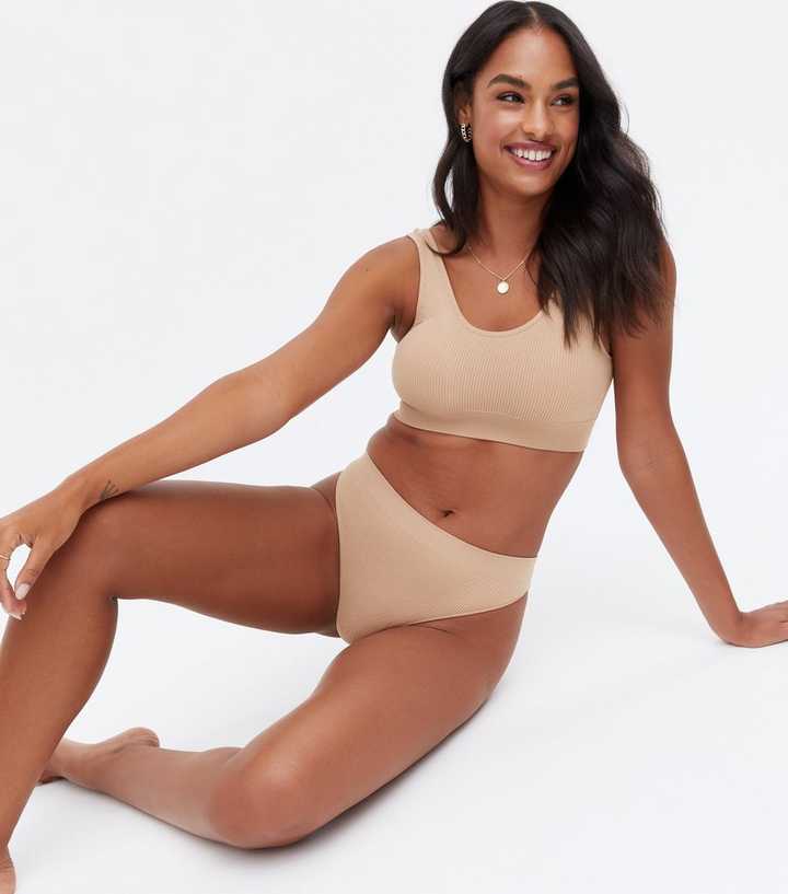 Tan Seamless Thong