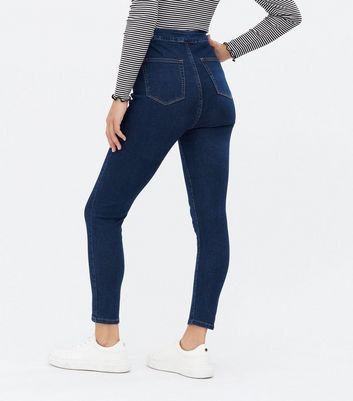 Click to view product details and reviews for Pink Vanilla Bright Blue Skinny Jeans New Look.