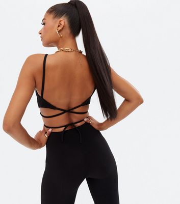 Plt Pink Backless Long Sleeve Yoga Bodysuit