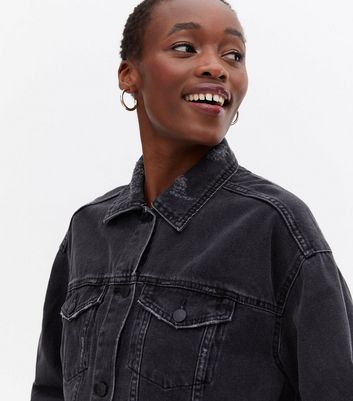 Noisy may oversized denim jacket sale