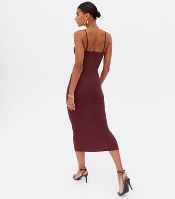 Missguided clearance burgundy dress