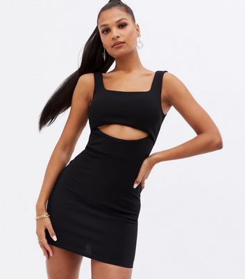 square neck dress bodycon