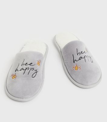 embroidered mule slippers