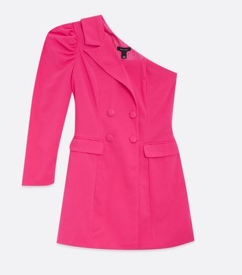 bright pink blazer dress