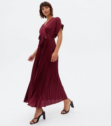 burgundy dress satin