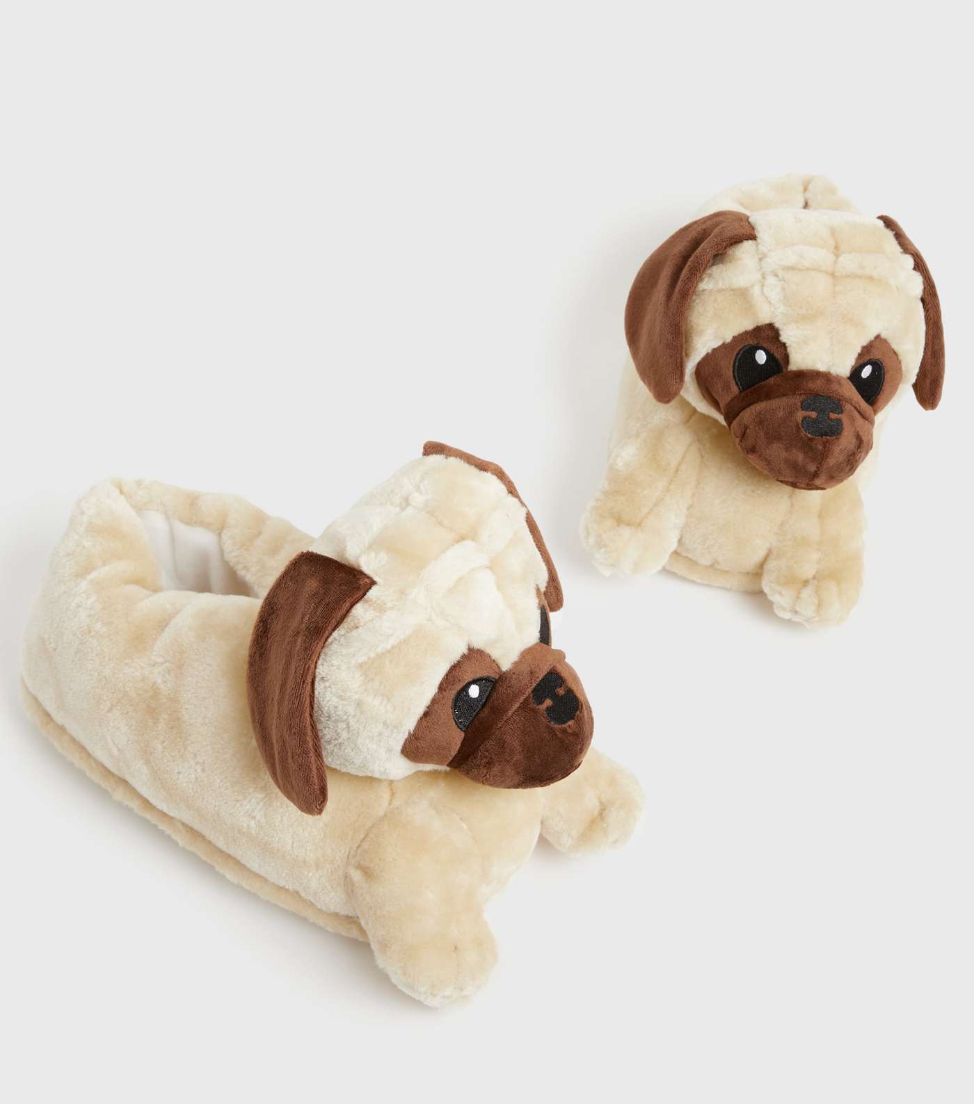 Off White Pug Slippers Image 3