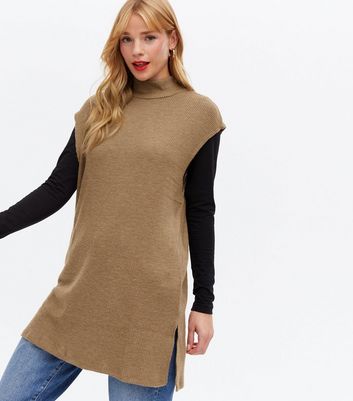 new look brown jumper