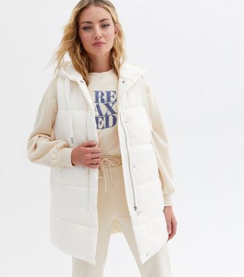 white long gilet womens