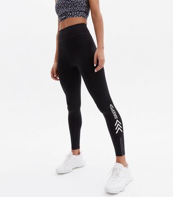 Click to view product details and reviews for 20 Reps Black Reflective Zip Logo Leggings New Look.