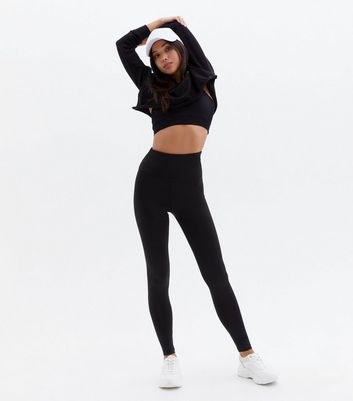 Black sports leggings new deals look