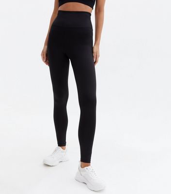 Click to view product details and reviews for Black Jersey High Waist Sports Leggings New Look.