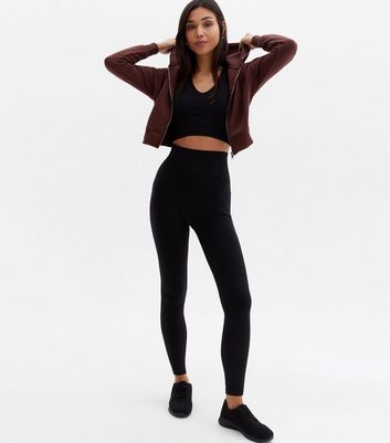 Black Seamless High Waist Sports 