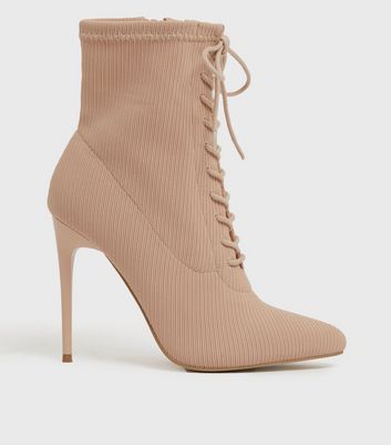 tan ankle boots stiletto heel