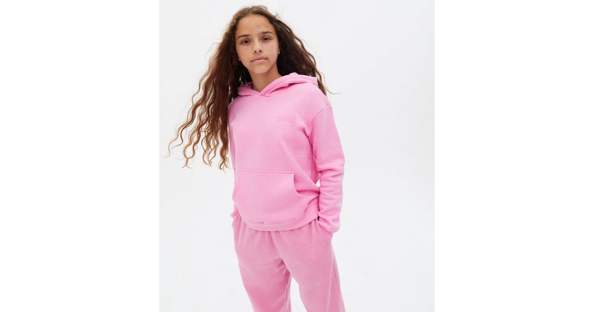 KIDS ONLY Bright Pink Embroidered Hoodie | New Look